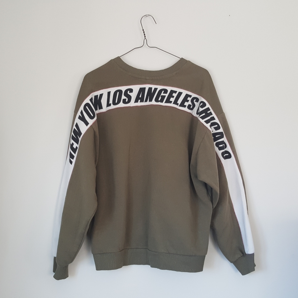 Olive Green Crew Neck Sweater from H&M